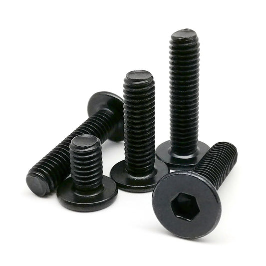 Ultra-Thin Hex Socket Screws M3–M6 | Black Stainless Steel