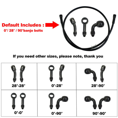AN3 Braided Brake Hose | Hydraulic Clutch & Brake Line