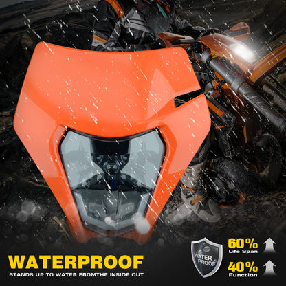 Powerzone LED Headlight for KTM 125–450 (EXC/SX/XC)
