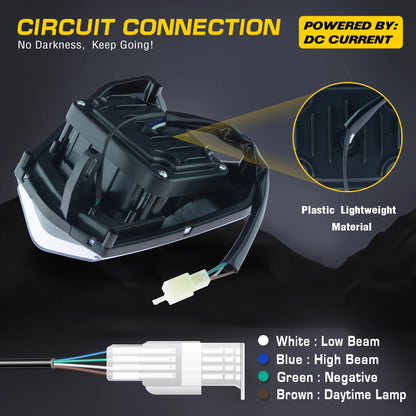 Powerzone LED Headlight for KTM 125–450 (EXC/SX/XC)
