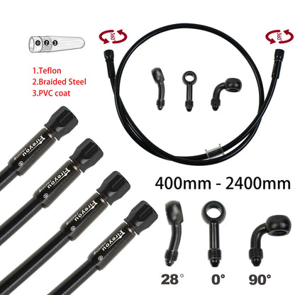 AN3 Braided Brake Hose | Hydraulic Clutch & Brake Line
